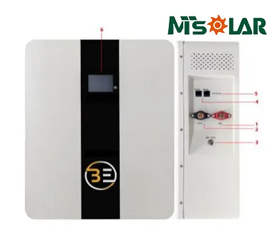 Pwofesyonèl batri ityòm 100Ah 51.2V